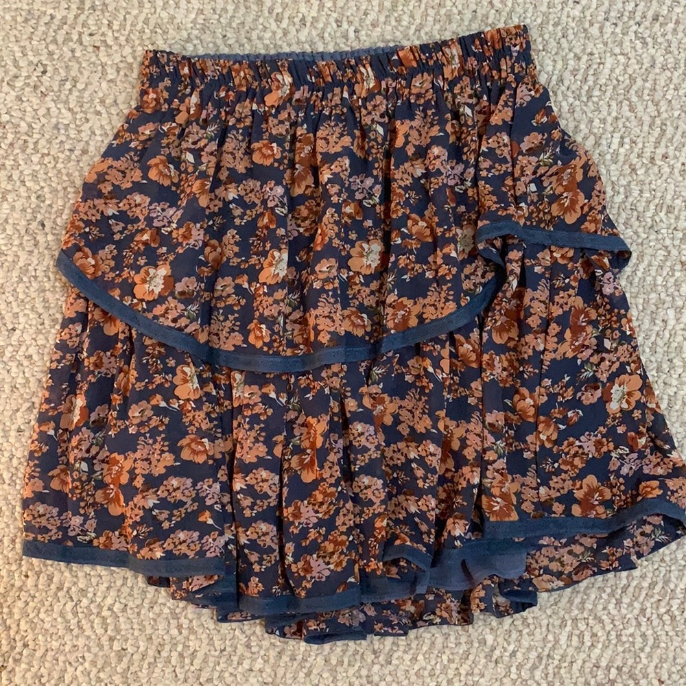 NWOT ALLISON NEW YORK Floral Skirt